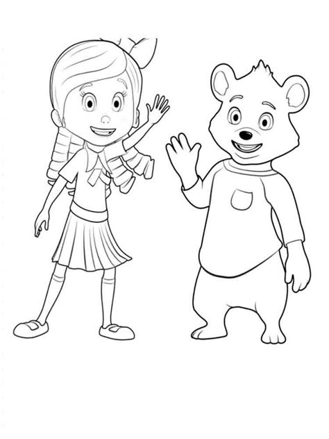 Goldie And Bear coloring pages