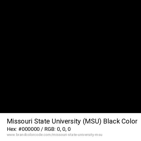 Missouri State University (MSU) Brand Color Codes » BrandColorCode.com