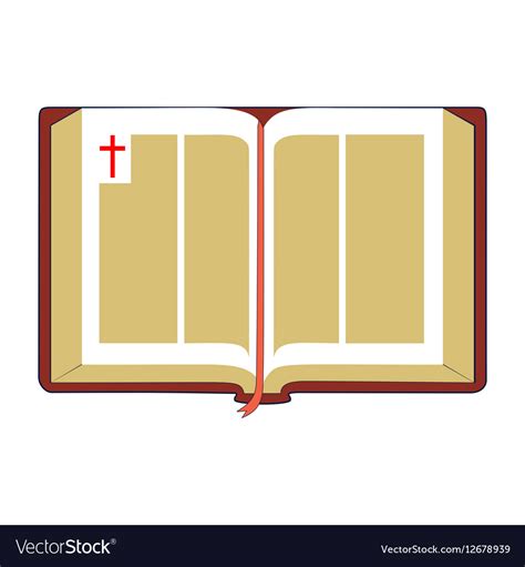 Open bible flat Royalty Free Vector Image - VectorStock