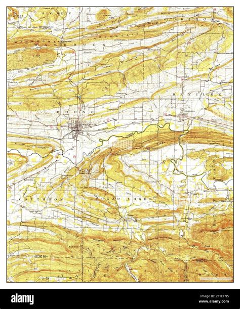 Booneville, Arkansas, map 1939, 1:62500, United States of America by ...