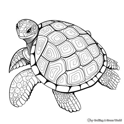 Turtle Shell Coloring Pages - Free & Printable!