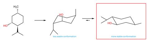 Draw the two chair conformations of menthol, and indicate wh | Quizlet