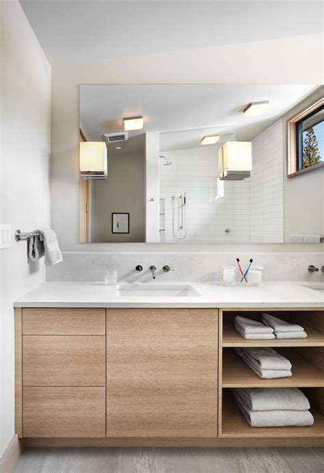 15 Examples Of Bathroom Vanities That Have Open Shelving