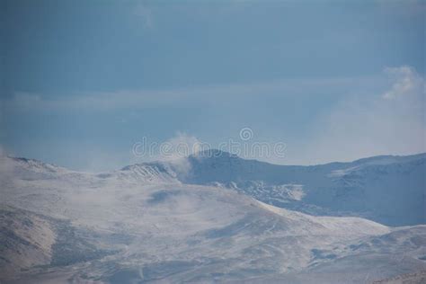 Mount Aragats In Armenia. Winter Landscape Stock Photo - Image of ...