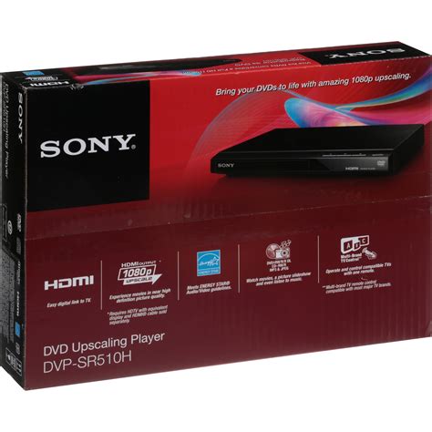 Sony 1080p Upscaling HDMI DVD Player - DVP-SR510H Best Deals and Price ...