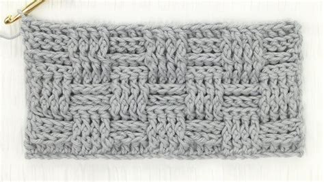 Basketweave Crochet Stitch Tutorial