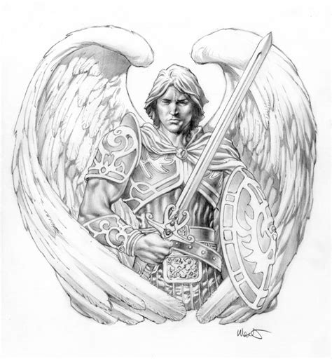 Arch Angel Warrior Comic Art | Angel drawing, Angel warrior, Comic art ...