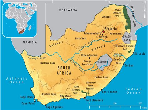 Map of South Africa 2011