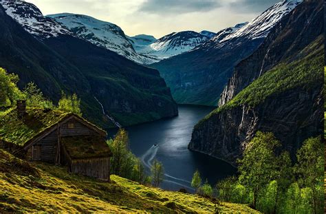 nature, Landscape, Norway, River, Cabin Wallpapers HD / Desktop and ...