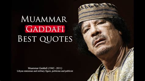 Muammar Gaddafi - Best Quotes - YouTube