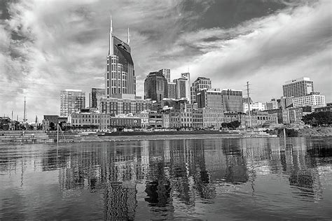 Nashville Skyline black and white Photograph by Lendon Ray - Fine Art ...