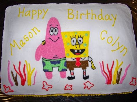 Spongebob & Patrick Birthday Cake - CakeCentral.com