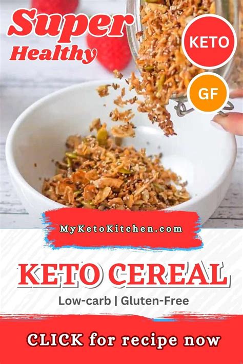 Breakfast Cereal Recipes, Low Carb Breakfast, Breakfast Brunch, Keto ...