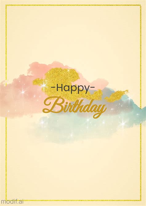 Birthday Greeting Card Template