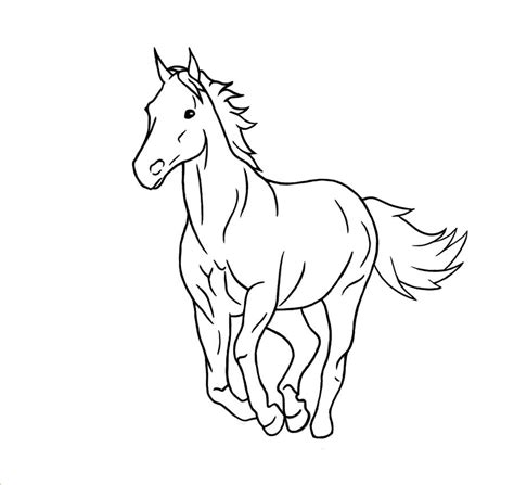 Running horse lineart by Harlequin-Quail on DeviantArt