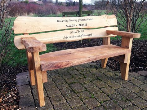 Hull'S first memorial bench | crafts | bench, rustic log furniture ...