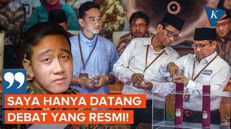 Gibran Tegaskan Hanya Datangi Debat Cawapres Versi KPU