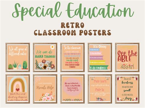 Special Education Classroom Poster Bundle L Boho Decor for - Etsy