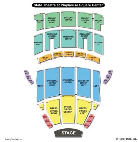 state theater cleveland seating chart | Seating charts, Playhouse ...