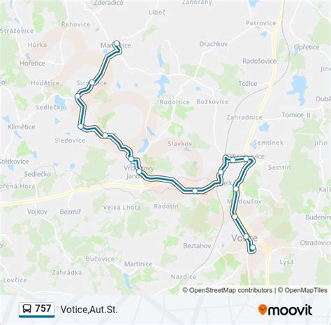 757 Route: Schedules, Stops & Maps - Votice,Aut.St. (Updated)