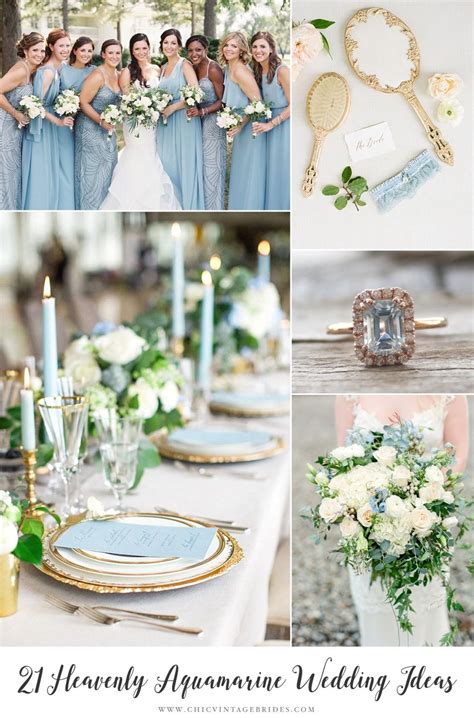 21 Ideas for a Beautiful Aquamarine Wedding - Chic Vintage Brides ...