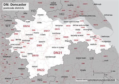 Doncaster Postcode Map