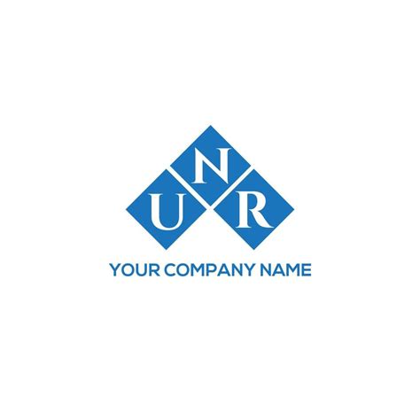 UNR letter logo design on WHITE background. UNR creative initials ...