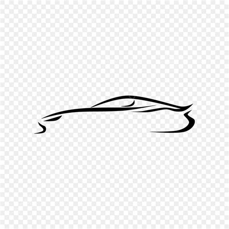 a black and white drawing of a car on a transparent background, with no ...