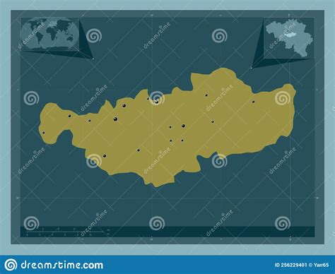 Brabant Wallon, Belgium. Solid. Major Cities Stock Illustration ...