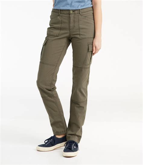 Women's Stretch Canvas Cargo Pants, Mid-Rise Straight-Leg | Pants at L ...