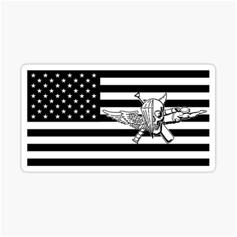 "Recon Jack Flag Black and White" Sticker for Sale by SamCulper | Redbubble