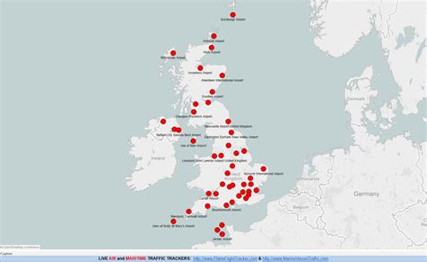 UNITED KINGDOM AIRPORTS MAP | Plane Flight Tracker