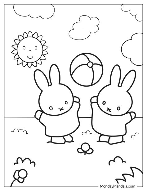 20 Miffy Coloring Pages (Free PDF Printables)