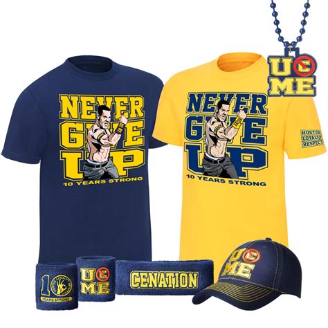 john cena 10 years strong ultimate t-shirts package - wwegifts.com ...