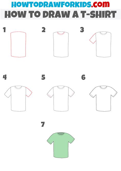 How to Draw a T-shirt - Easy Drawing Tutorial For Kids