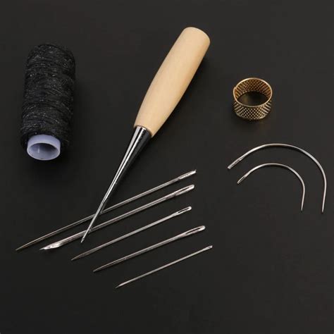 Aliexpress.com : Buy Leather Sewing Needles Stitching Needle Set Thread ...