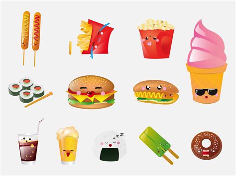 Food Cartoons Vector Art & Graphics | freevector.com