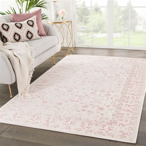 This soft, pale pink rug would look fabulous in a nursery or with ...