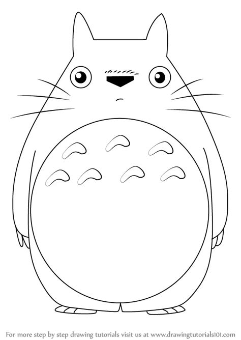 How to Draw Totoro from My Neighbor Totoro (My Neighbor Totoro) Step by ...