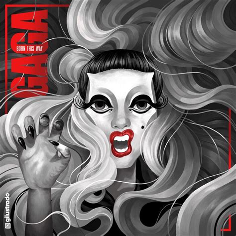 Illustrated Lady Gaga "Born this way" album cover | Illustrated ladies ...