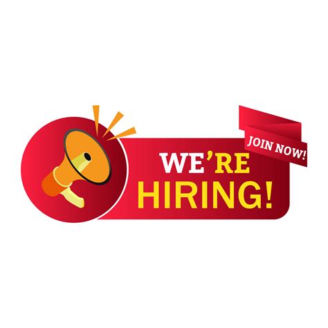 We are Hiring design png with mike speaker and red color on transparent ...