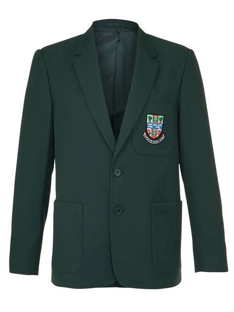 A plain green school blazer for the boys of Cults Academy with ...