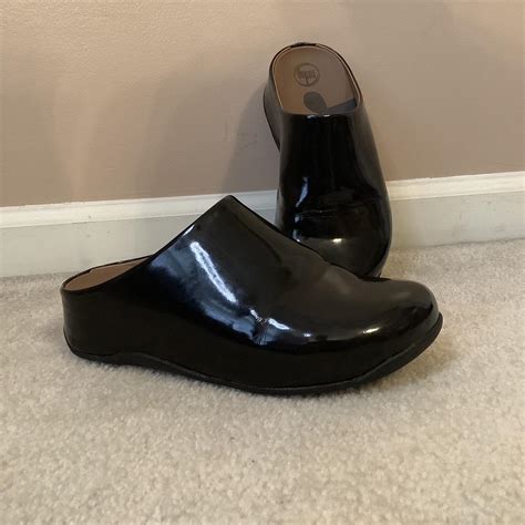 Fitflop Shuv Black Patent Leather womens comfort... - Depop