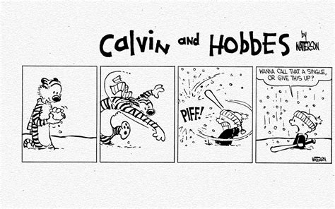 Calvin and Hobbes Snowman Wallpaper - WallpaperSafari