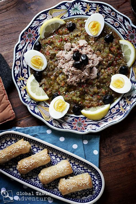 Tunisian Grilled Salad with Tuna | Salata Mishwiyya | Global Table ...