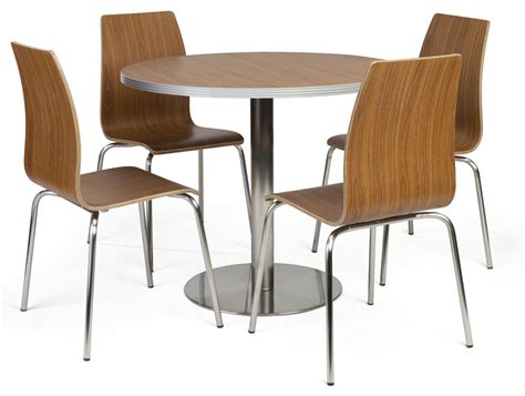 Bistro Style Lunchroom Table And Chairs | 5-Piece Set