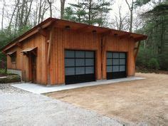 garages with sloped roofs | Timber frame garage, Garage plans, Modern ...