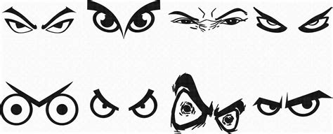 Angry Eyes Clip Art