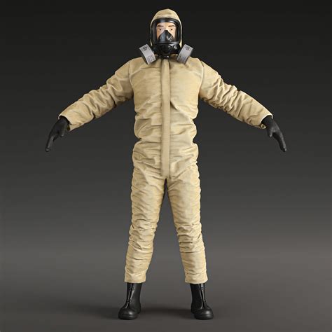 Hazmat Protective Suit Level C - 3D Model by murtazaboyraz