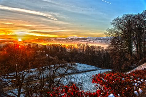 Sunrise over the alps Foto & Bild | europe, schweiz & liechtenstein ...